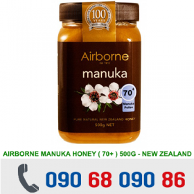 MẬT ONG NEW ZEALAND AIRBORNE MANUKA 70+